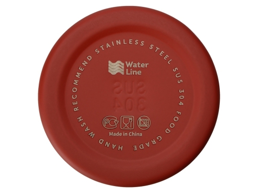 Изображение №6 | Бутылка для воды из нержавеющей стали «Rely», 650 мл (красный, серебристый)