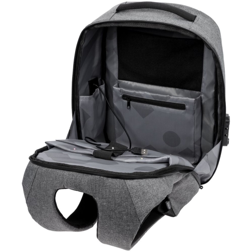 Изображение №5 | Рюкзак с потайным карманом inGreed, серый