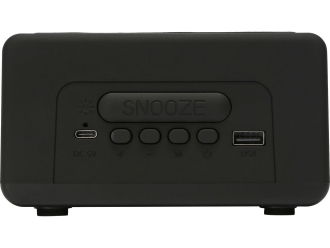 Изображение №8 | Беспроводная колонка с часами и функцией беспроводной зарядки «Sentry» (черный)