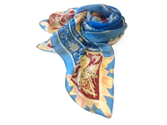 Изображение №3 | Палантин «Конёк - Горбунок» (голубой)