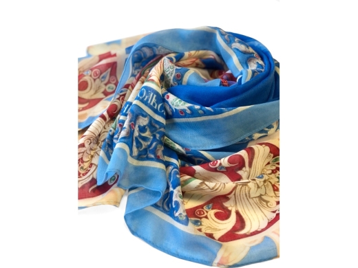 Изображение №4 | Палантин «Конёк - Горбунок» (голубой)