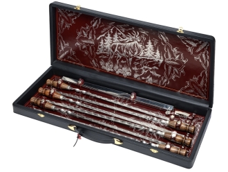 Изображение №1 | Набор «Подарочный» (серебристый, черный/бордовый)