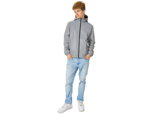 Изображение №5 | Ветровка светоотражающая «Reflector» S (серый светоотражающий)