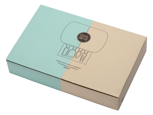 Изображение №7 | Набор для сыра в подарочной коробке из акации и мрамора «Date» (натуральный)