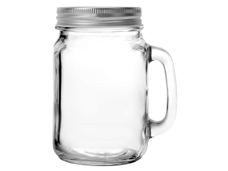 Изображение №2 | Кружка-банка «Smoothie» с крышкой (прозрачный/серебристый)