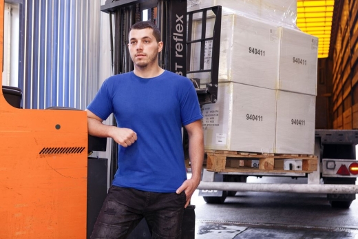 Изображение №6 | Футболка унисекс T-Bolka 180, темно-синяя, размер XS