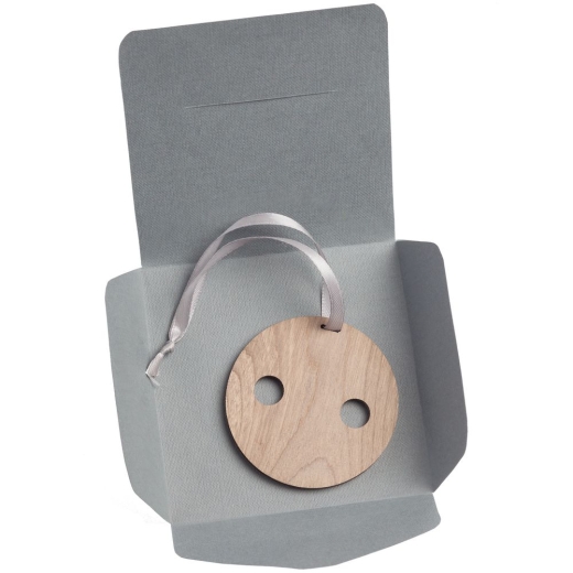 Изображение №4 | Деревянная подвеска Carving, в форме пуговицы Санты