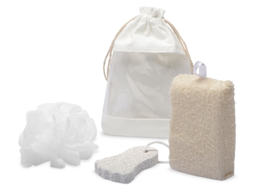 Изображение №1 | Набор для ванны и душа «Enjoy» (натуральный, белый, серый)