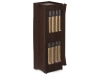 Изображение №1 | Набор книг «Шкаф мудрости» (шкаф- коричневый/прозрачный, книги- черный/золотистый)
