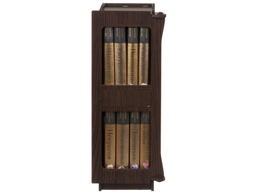 Изображение №3 | Набор книг «Шкаф мудрости» (шкаф- коричневый/прозрачный, книги- черный/золотистый)
