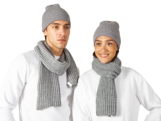 Изображение №1 | Шарф «Nordend» (серый меланж)