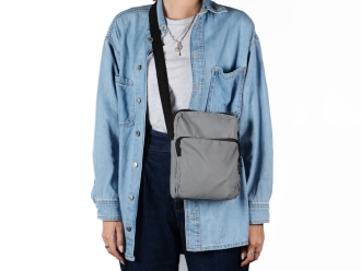 Изображение №4 | Светоотражающая сумка через плечо «Reflector» с внутренним карманом (серый светоотражающий)