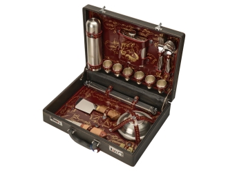 Изображение №1 | Набор «Подарочный» (серебристый, черный/бордовый)