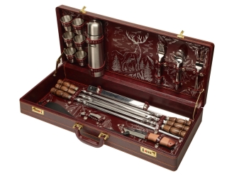 Изображение №1 | Набор «Подарочный» (бордовый/золотистый, серебристый)