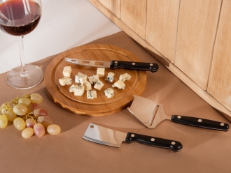 Изображение №16 | Набор для подачи сыра «Fabrizio» (черный, серебристый, натуральный)