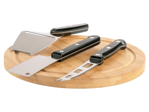 Изображение №3 | Набор для подачи сыра «Fabrizio» (черный, серебристый, натуральный)