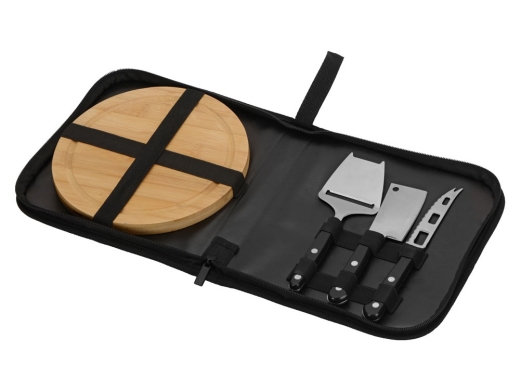 Изображение №4 | Набор для подачи сыра «Fabrizio» (черный, серебристый, натуральный)