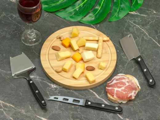 Изображение №15 | Набор для подачи сыра «Fabrizio» (черный, серебристый, натуральный)