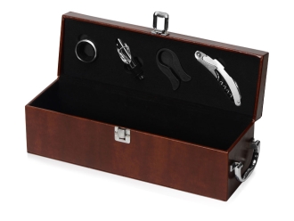 Изображение №1 | Набор аксессуаров для вина в подарочной коробке «Fabrizio» (коричневый)