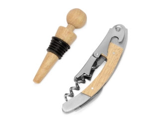 Изображение №2 | Набор аксессуаров для вина «Provence» (натуральный/черный/серебристый)