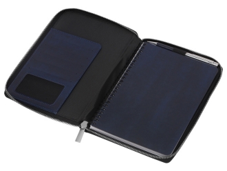 Изображение №3 | Бизнес-блокнот на молнии А5 «Fabrizio» с RFID защитой (темно-синий)