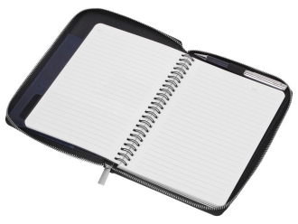 Изображение №4 | Бизнес-блокнот на молнии А5 «Fabrizio» с RFID защитой (темно-синий)