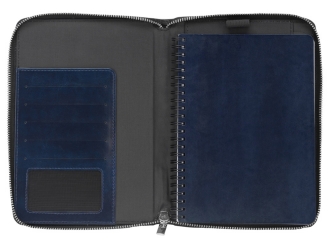 Изображение №7 | Бизнес-блокнот на молнии А5 «Fabrizio» с RFID защитой (темно-синий)