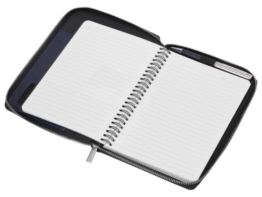 Изображение №4 | Бизнес-блокнот на молнии А5 «Fabrizio» с RFID защитой (темно-синий)