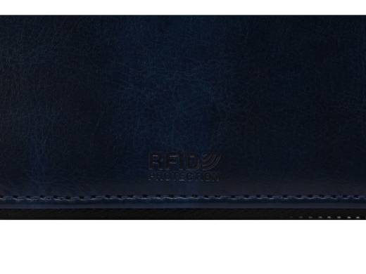 Изображение №9 | Бизнес-блокнот на молнии А5 «Fabrizio» с RFID защитой (темно-синий)