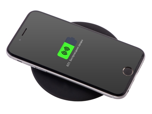 Изображение №3 | Беспроводное зарядное устройство с подсветкой логотипа «Moon spot», 10 Вт (черный)