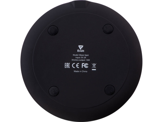Изображение №5 | Беспроводное зарядное устройство с подсветкой логотипа «Moon spot», 10 Вт (черный)