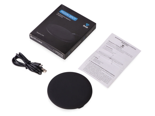 Изображение №8 | Беспроводное зарядное устройство с подсветкой логотипа «Moon spot», 10 Вт (черный)