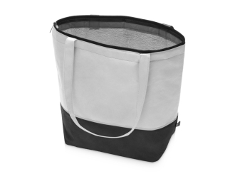 Изображение №2 | Сумка-холодильник Reviver с длинными ручками из нетканого переработанного материала RPET (белый/черный)