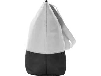 Изображение №5 | Сумка-холодильник Reviver с длинными ручками из нетканого переработанного материала RPET (белый/черный)