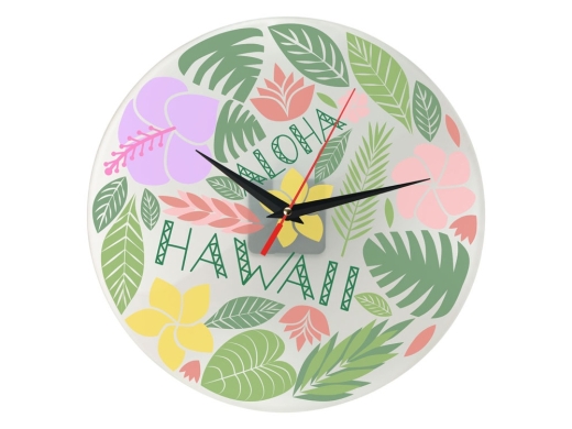 Изображение №2 | Часы настенные стеклянные «Thames» (прозрачный матовый/черный/красный)