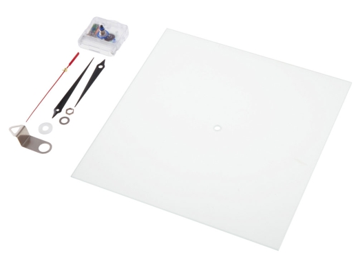 Изображение №6 | Часы настенные стеклянные «Nile» (прозрачный матовый/черный/красный)