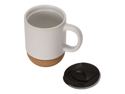 Изображение №4 | Кружка с пробковым дном и крышкой «Denpasar» (белый матовый)