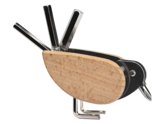 Изображение №3 | Мультитул в форме птицы «Bird» (серебристый/натуральный)