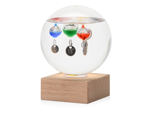 Изображение №1 | Термометр «Galileo» (прозрачный, натуральный, зеленый, красный, синий)