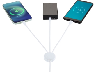 Изображение №4 | Зарядный кабель 5-в-1 «Pure» с противобактериальной присадкой (белый)