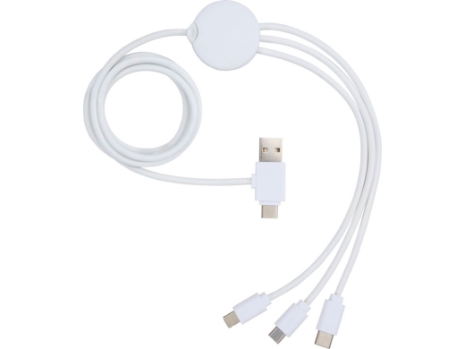 Изображение №3 | Зарядный кабель 5-в-1 «Pure» с противобактериальной присадкой (белый)