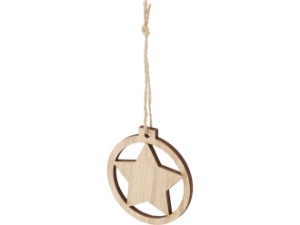 Изображение №1 | Деревянная подвеска «Natall» в форме звезды (натуральный)