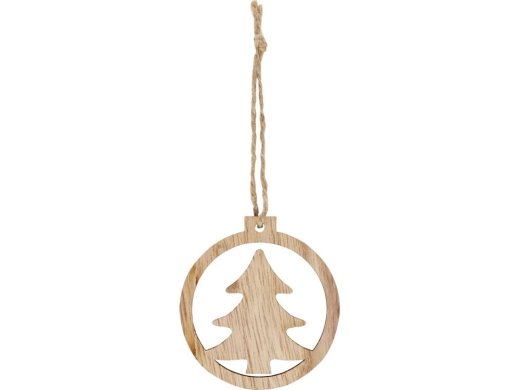 Изображение №2 | Деревянная подвеска «Natall» в форме елки (натуральный)