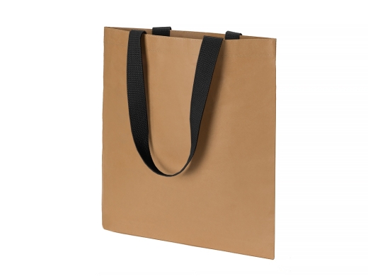 Изображение №3 | Сумка-шоппер «Papyrus» из моющейся крафт-бумаги (натуральный/черный)
