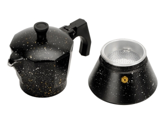 Изображение №4 | Гейзерная кофеварка «Wake up», 150 мл (черный в крапинку)