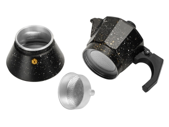 Изображение №5 | Гейзерная кофеварка «Wake up», 150 мл (черный в крапинку)