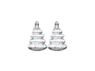 Изображение №1 | Набор ёлочных украшений «Елочки» (серебристый)