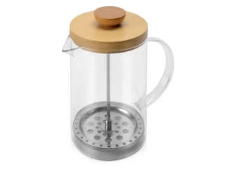 Изображение №3 | Подарочный набор «Чайная композиция» (френч-пресс- прозрачный/натуральный, упаковка чай- крафт, наполнитель- зеленая липа)