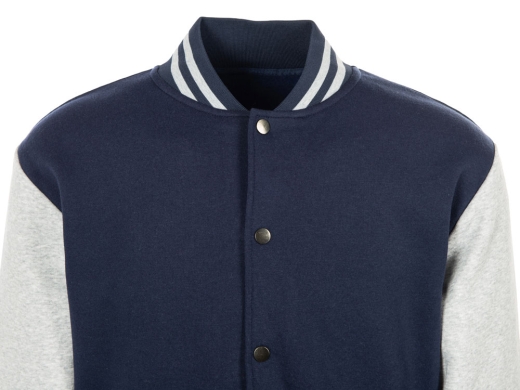 Изображение №11 | Бомбер «Oxford», унисекс S (темно-синий/серый меланж)