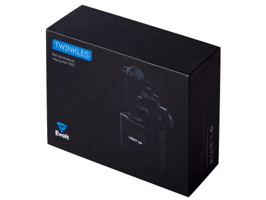 Изображение №9 | Беспроводные наушники TWS c подсветкой лого «Twinkles» (черный)